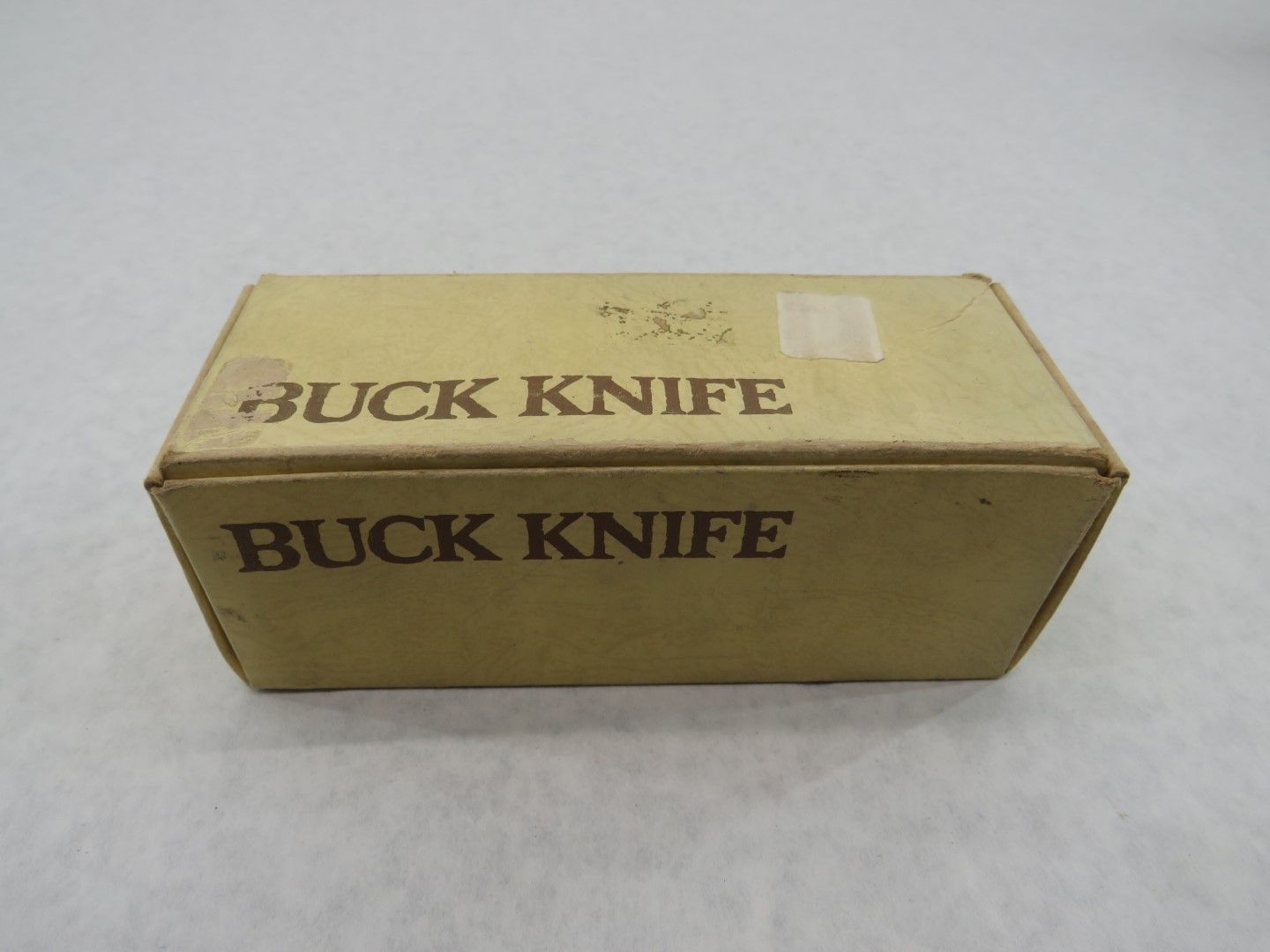 A rectangular cardboard box with 