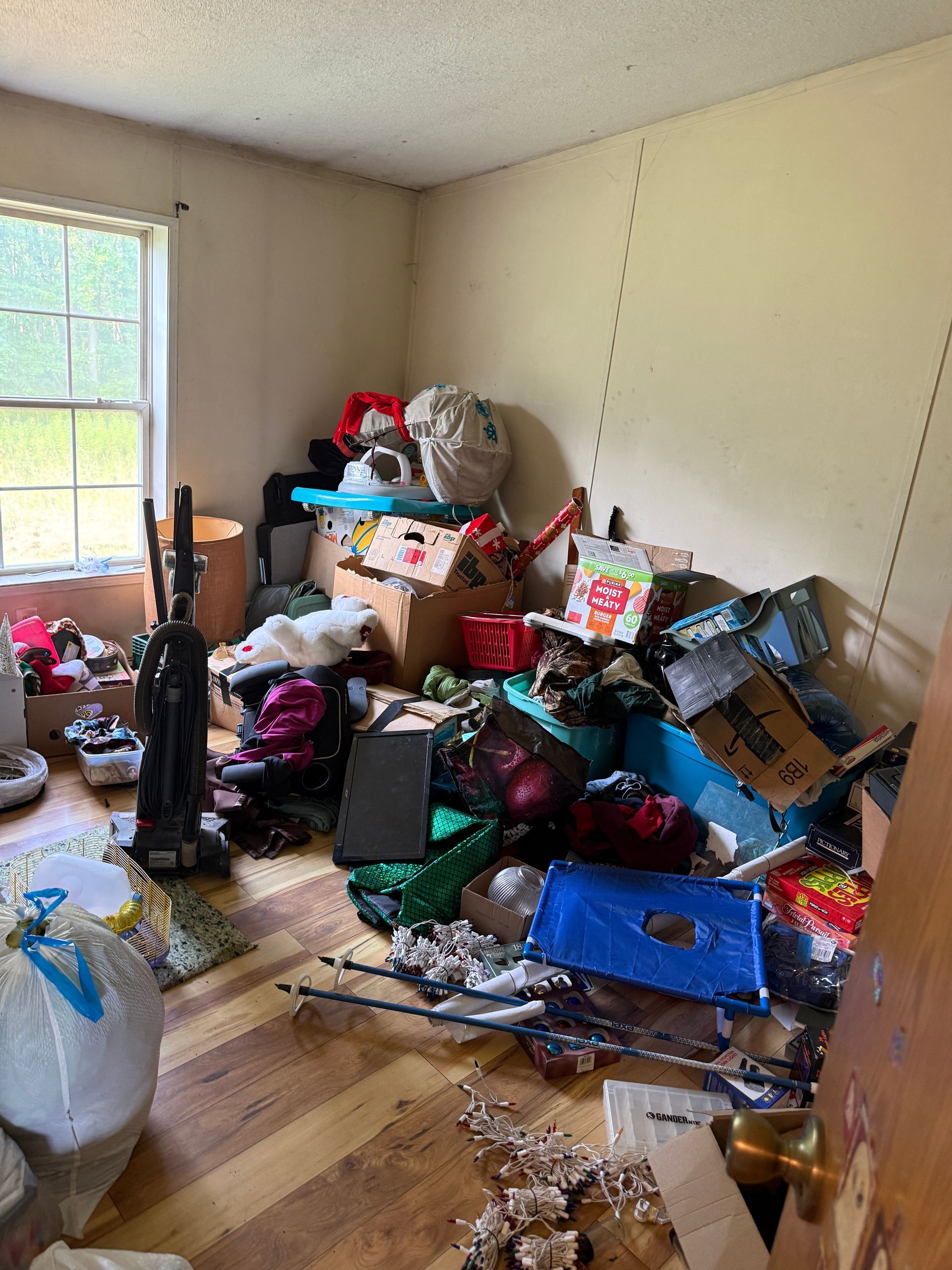 room with boxes