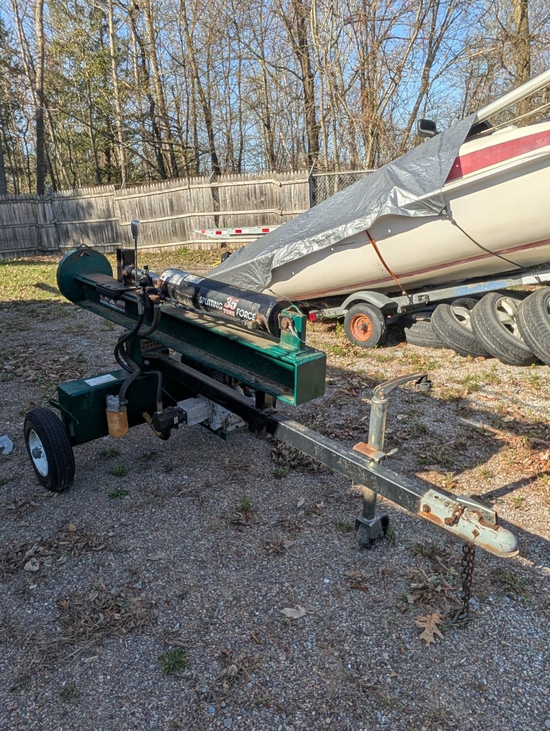 Boat on trailer