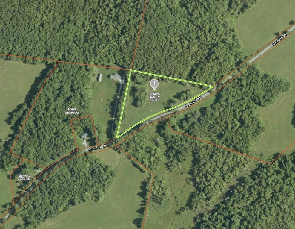 birds-eye-view of a plot of property.
