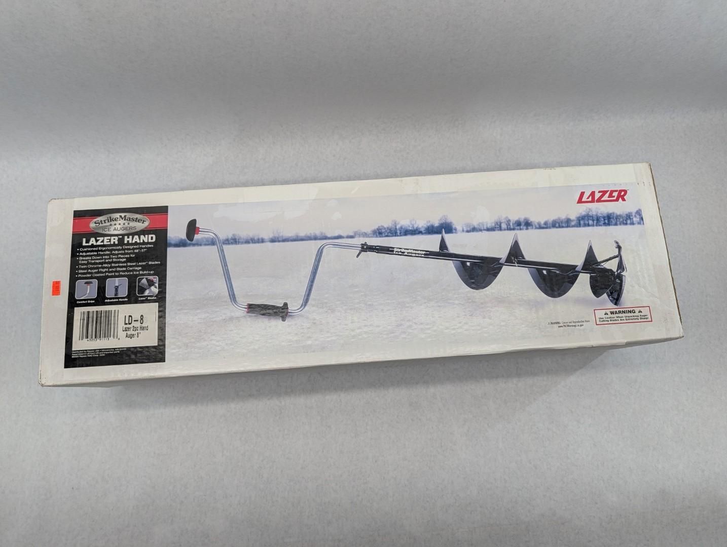 Long white box for a ice digger