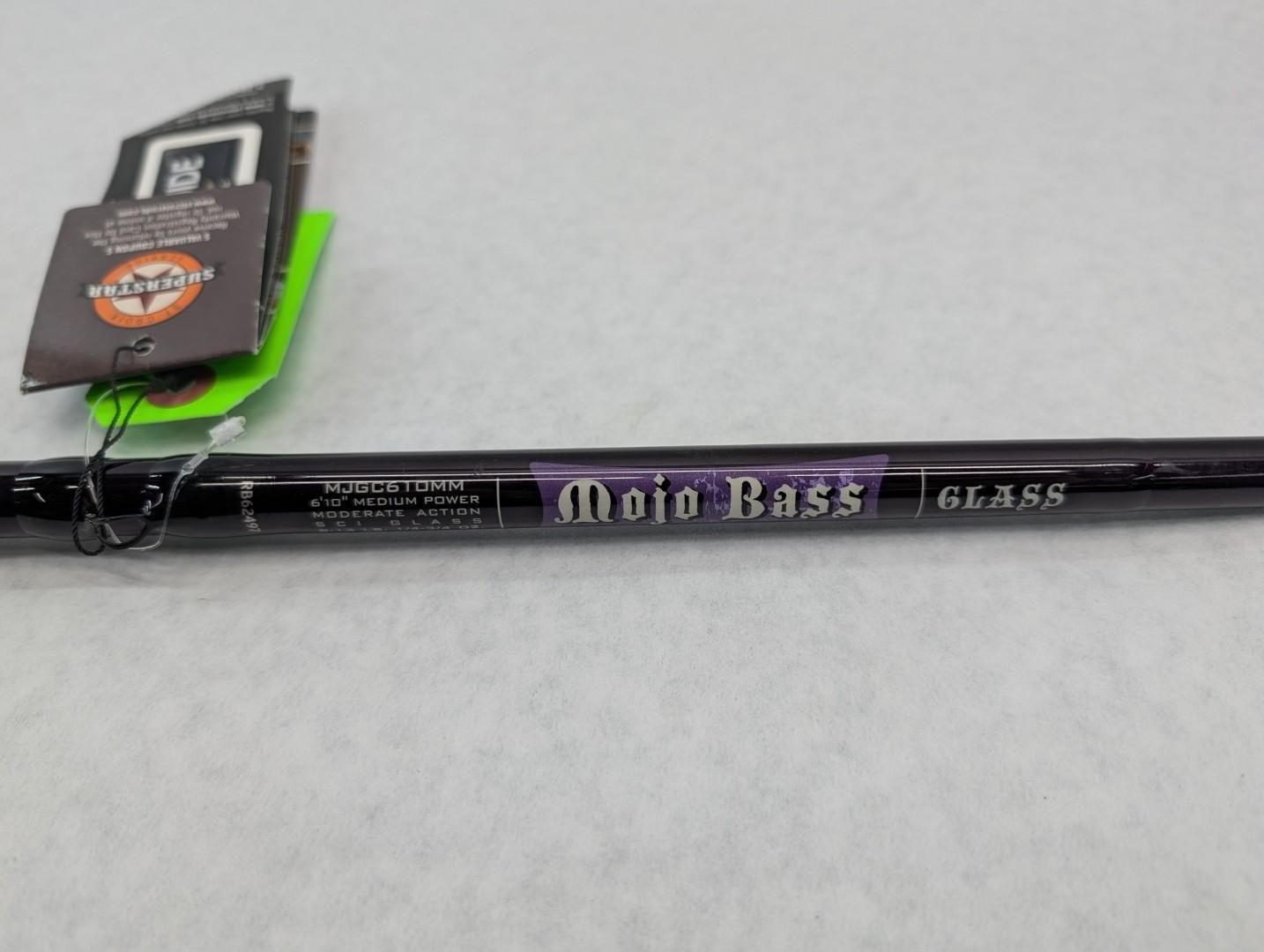 Black Mojo Bass GT-R55 fishing rod with tag