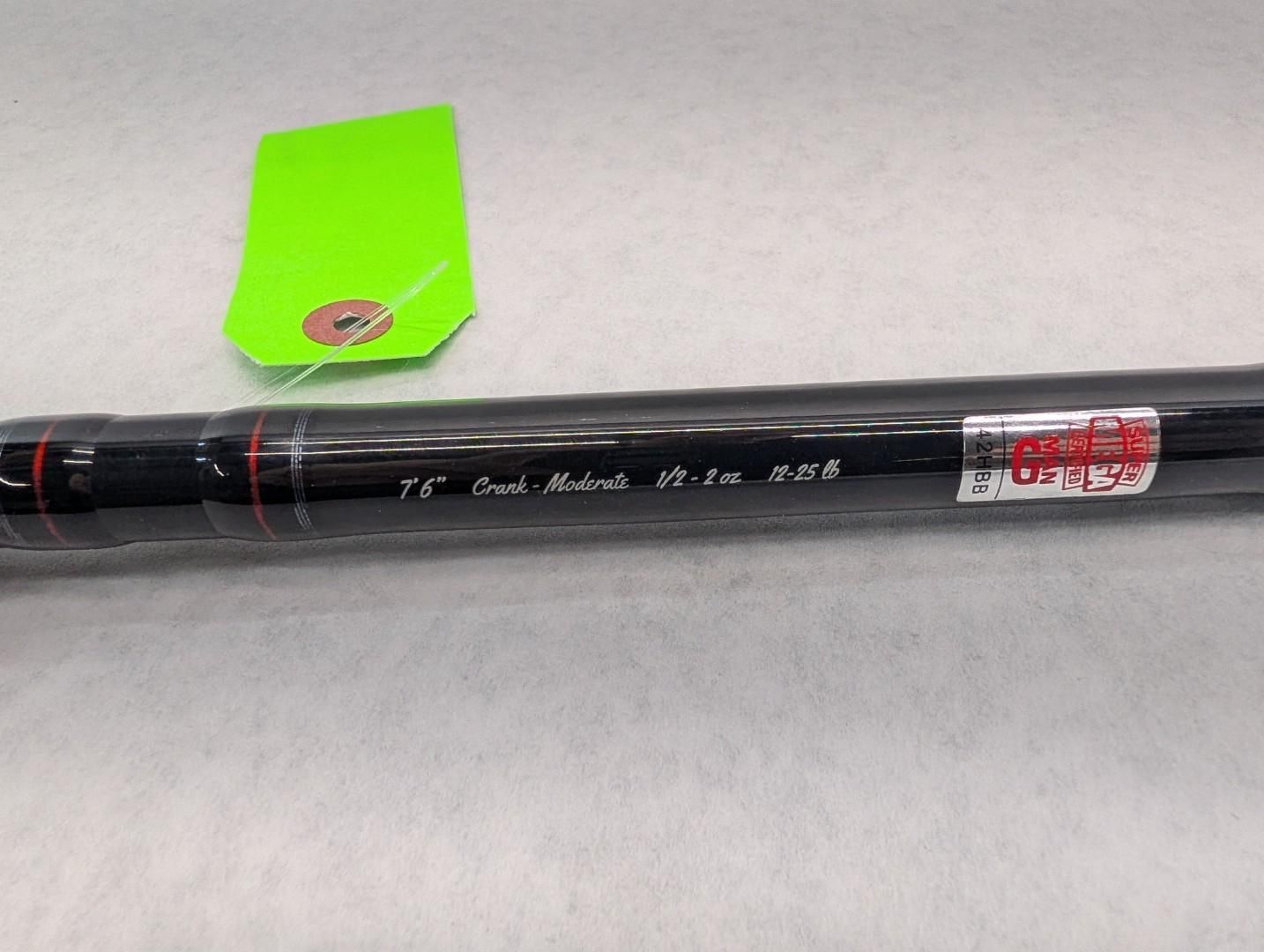 Black fishing rod