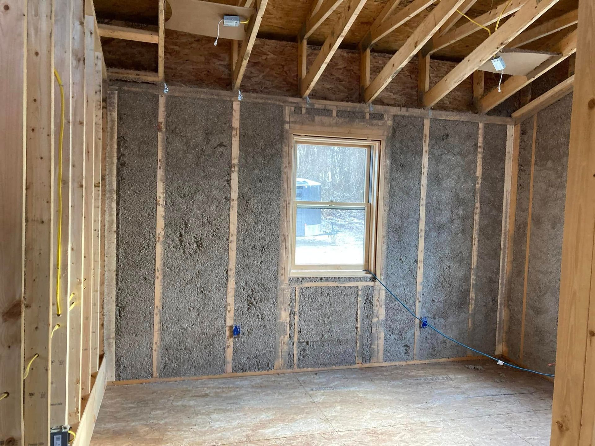 after wall insulation with blow-in insulation near Monroe NJ