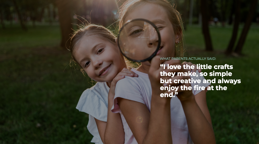 Child with magnifying glass