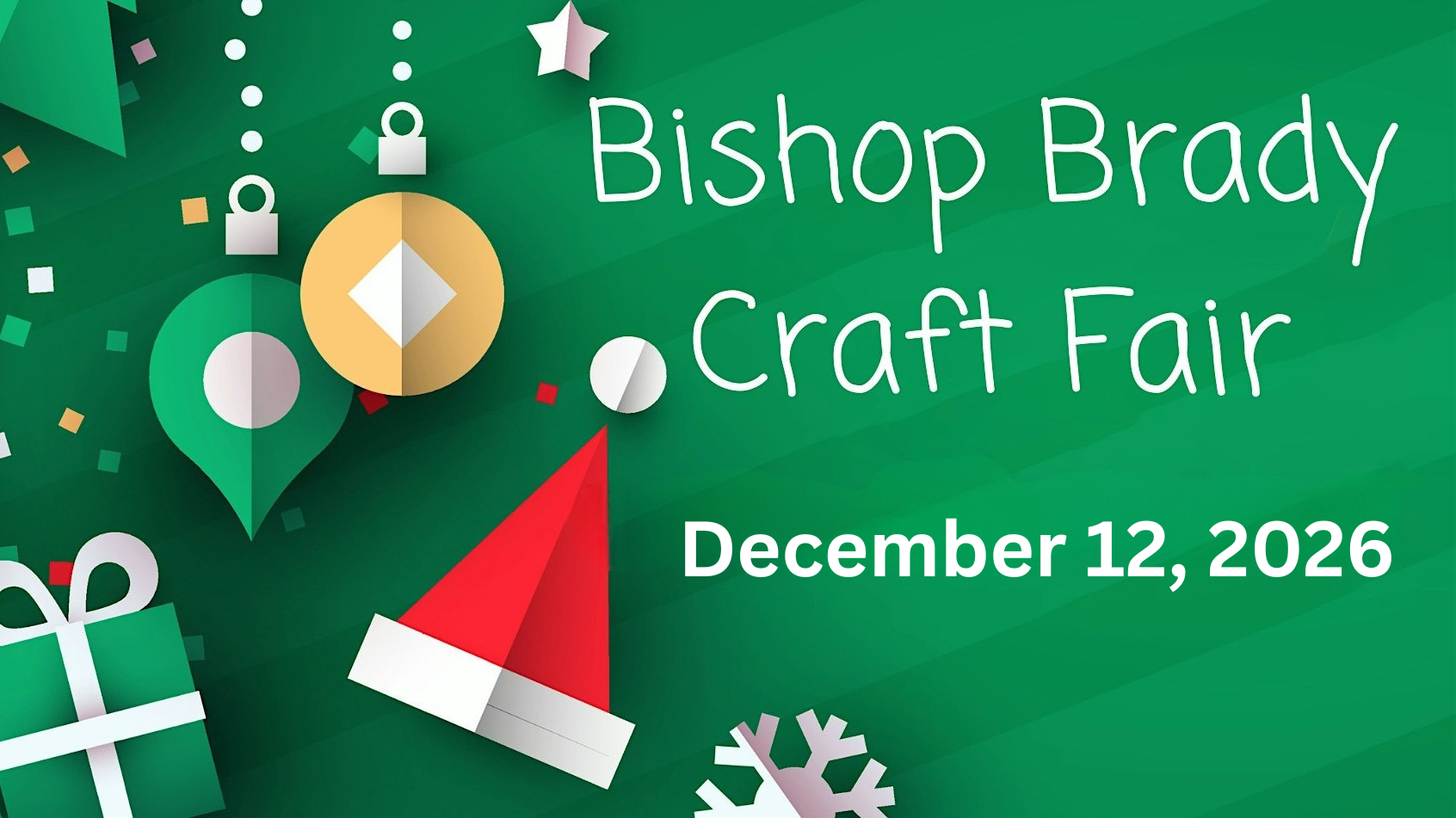 graphic advertising bishop brady craft fair