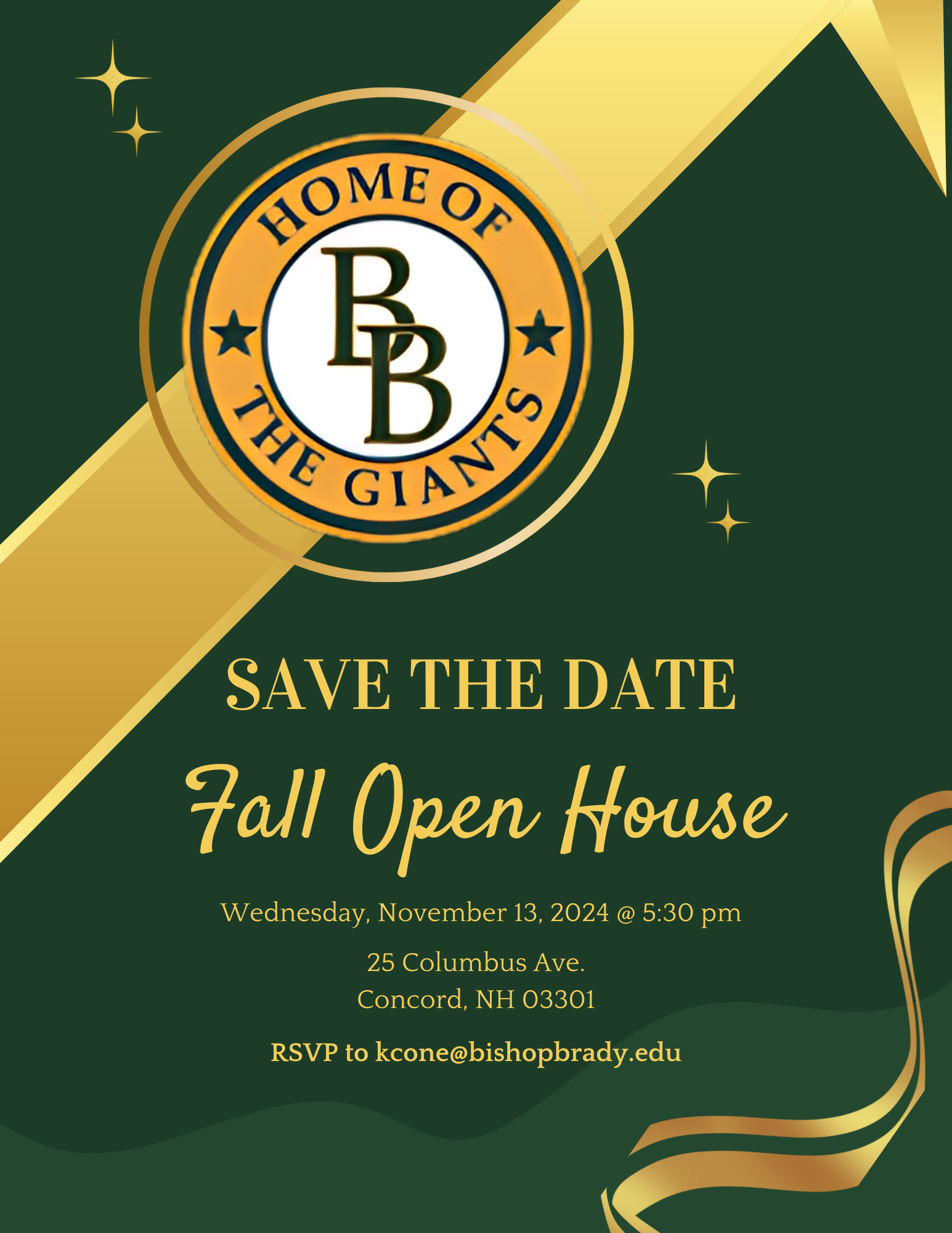 Image of BBHS gold and green logo 