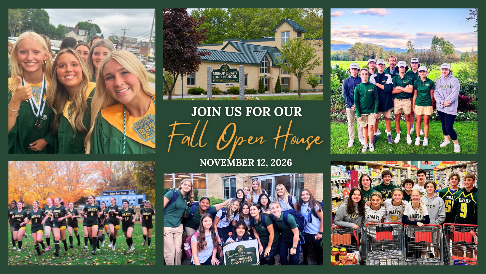 graphic for fall open house 