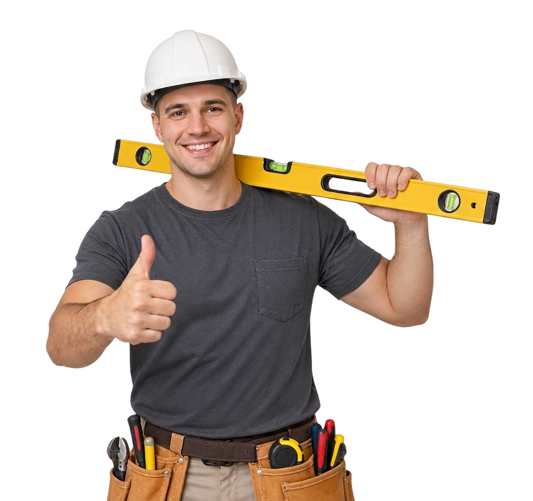 Window installation technician working at a Tulare residential property
