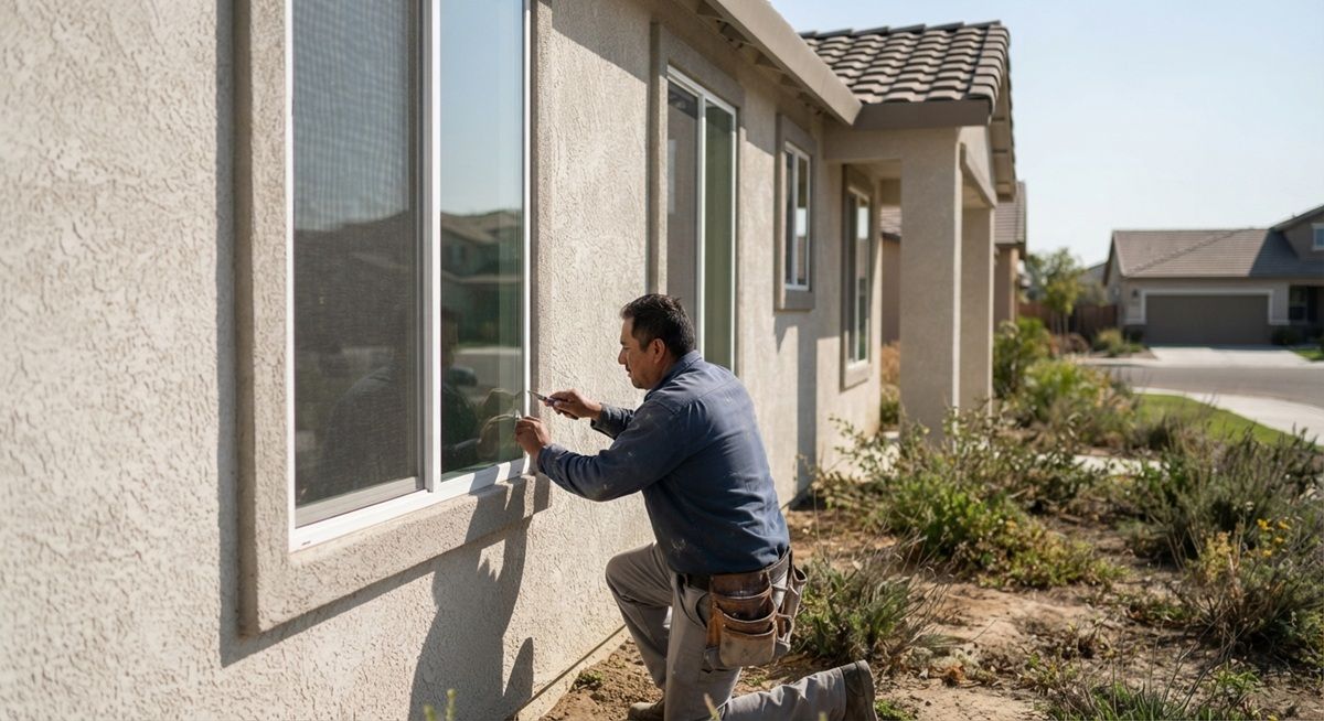 Residential window replacement project completed at a Tulare home