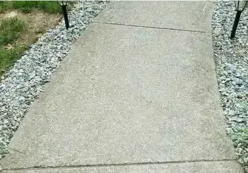 Modern Concrete Path with Gravel Border and Lighting, Balaclava.