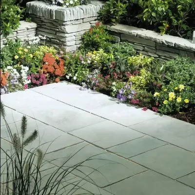 Charming & Functional: Concrete Paver Patio Creates a Welcoming Garden Retreat in Bradford.