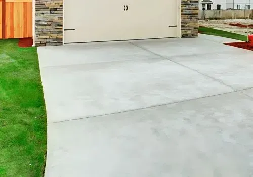 Beautiful concrete driveway poured and cut by Dunners Concrete Contractors in Mosgiel.