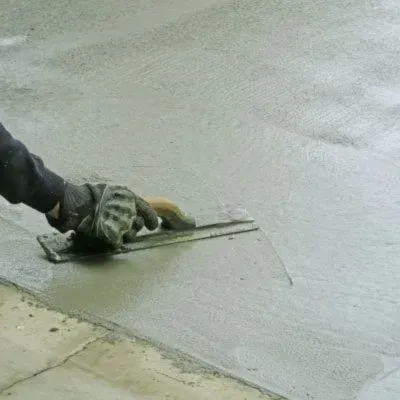 Dunners Concrete team finishing off a driveway project in Central Dunedin.