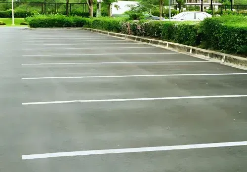 Newly constructed concrete car park in Caversham, Dunedin, by Dunners Concrete.
