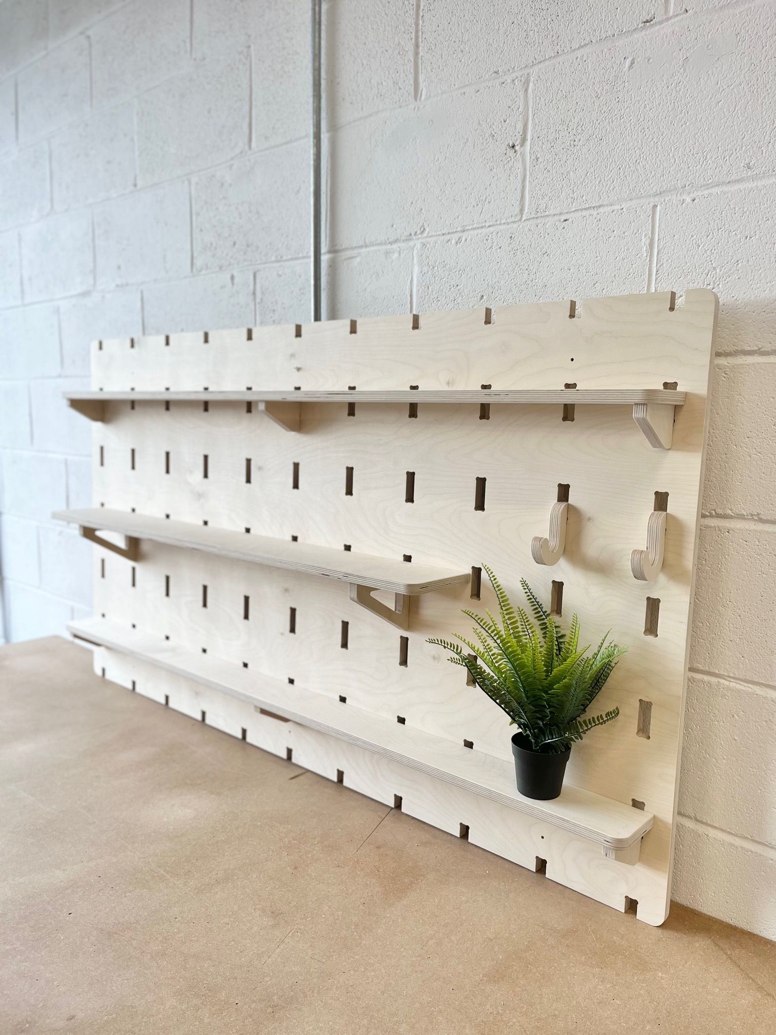 birch ply peg board