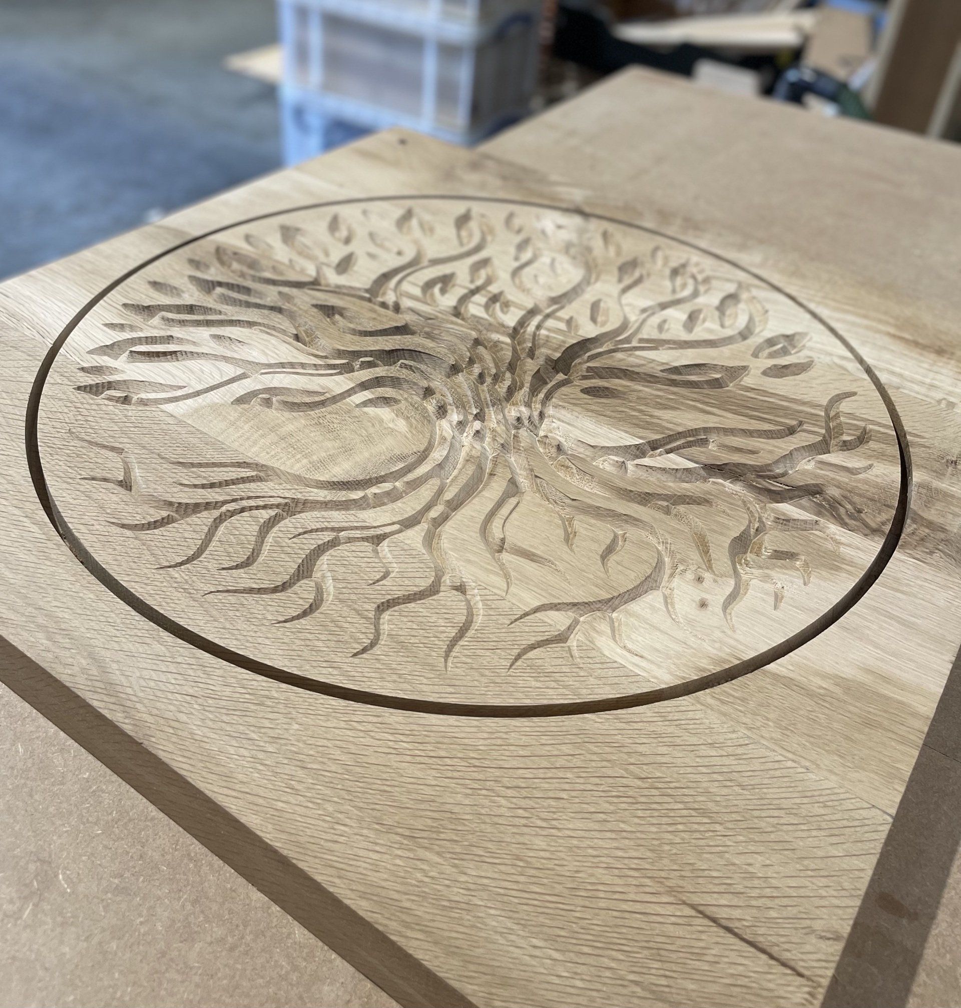 CNC carved gate