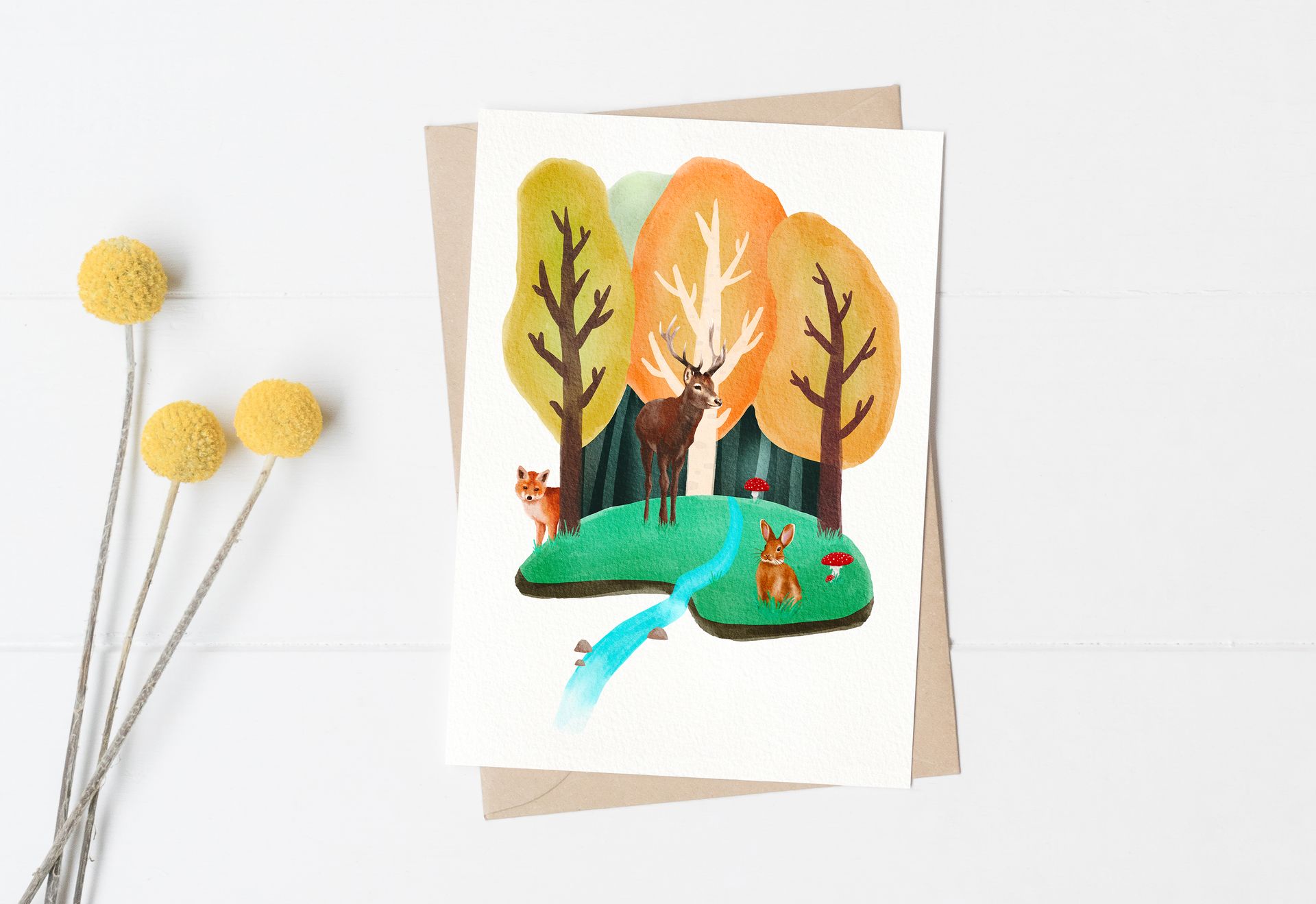 Forest Friends Greeting Card