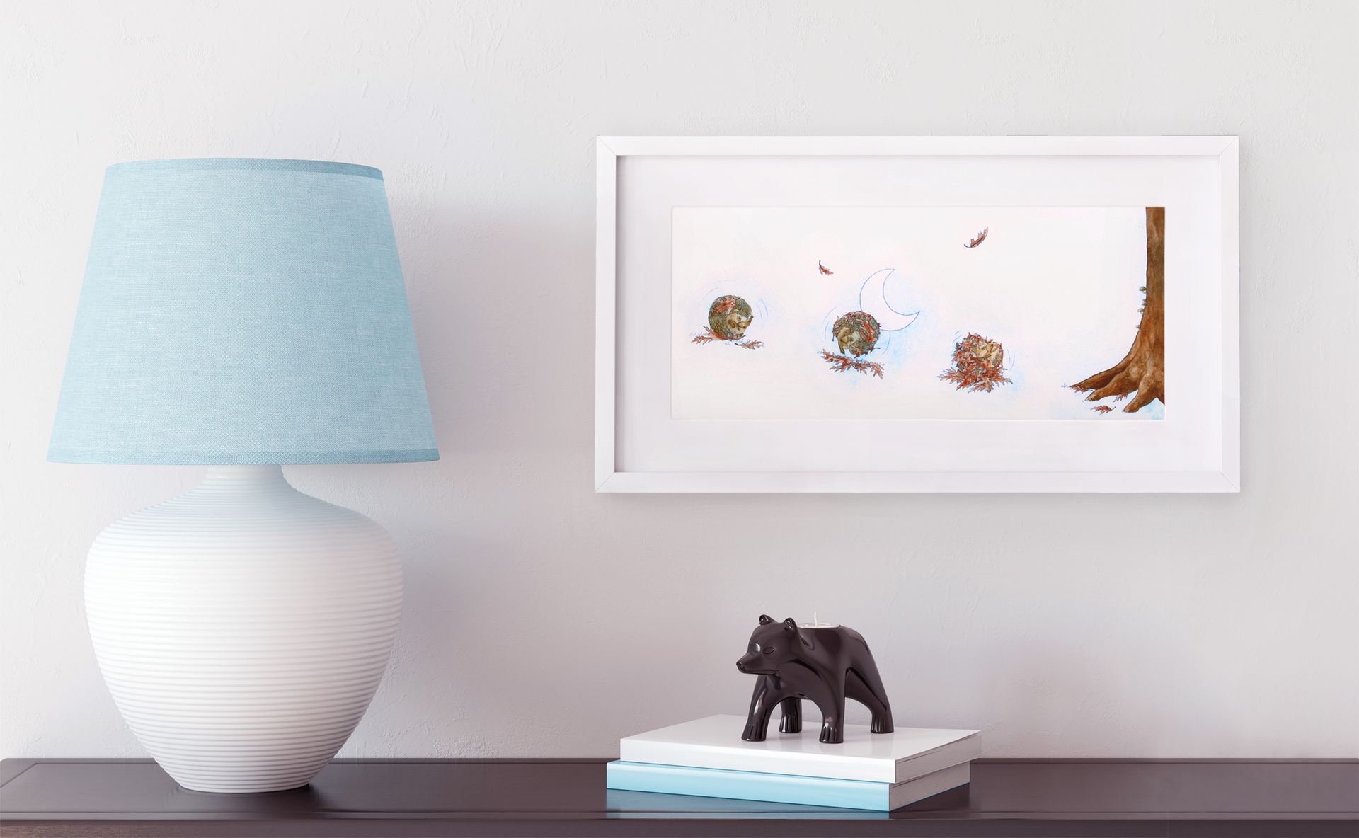 Hedgehog Tumbles Fine Art Print