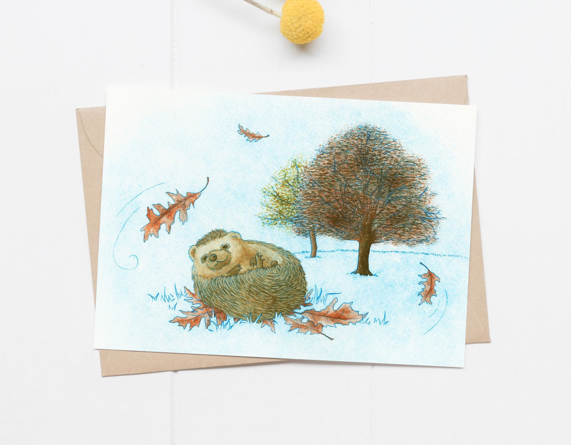 Autumn Breeze Greeting Card