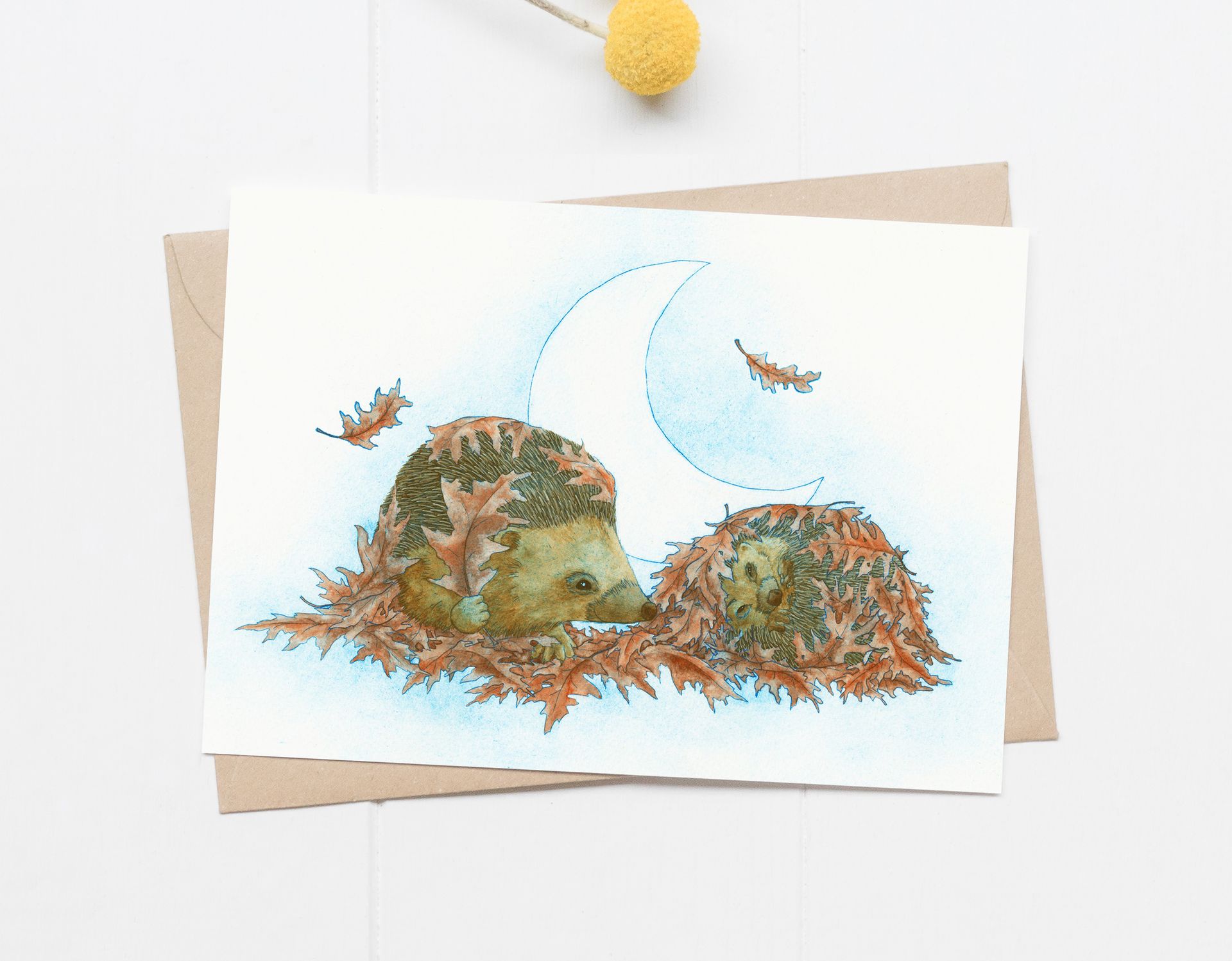 Hedgehogs Hide Greeting Card
