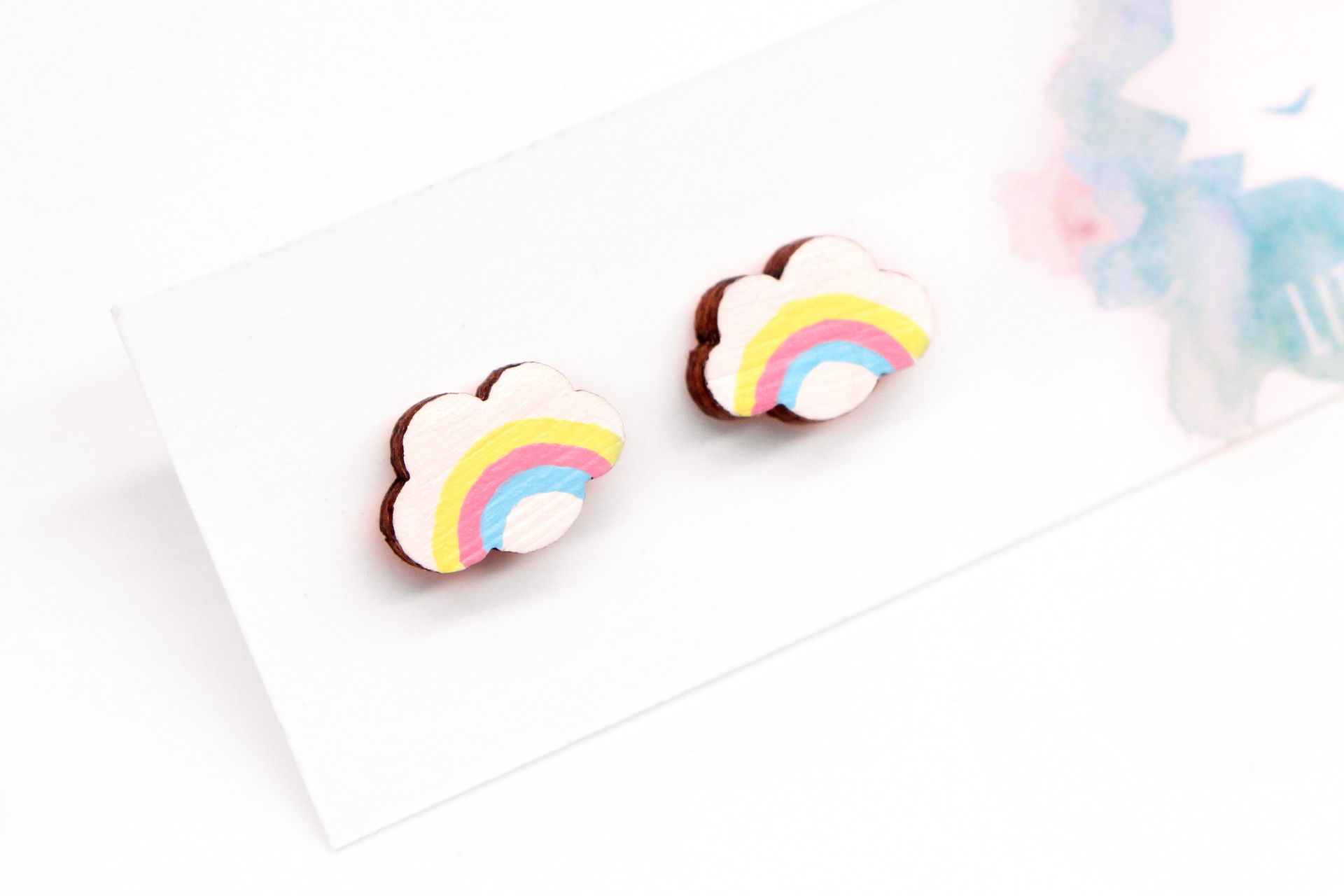 Rainbow Cloud Earrings
