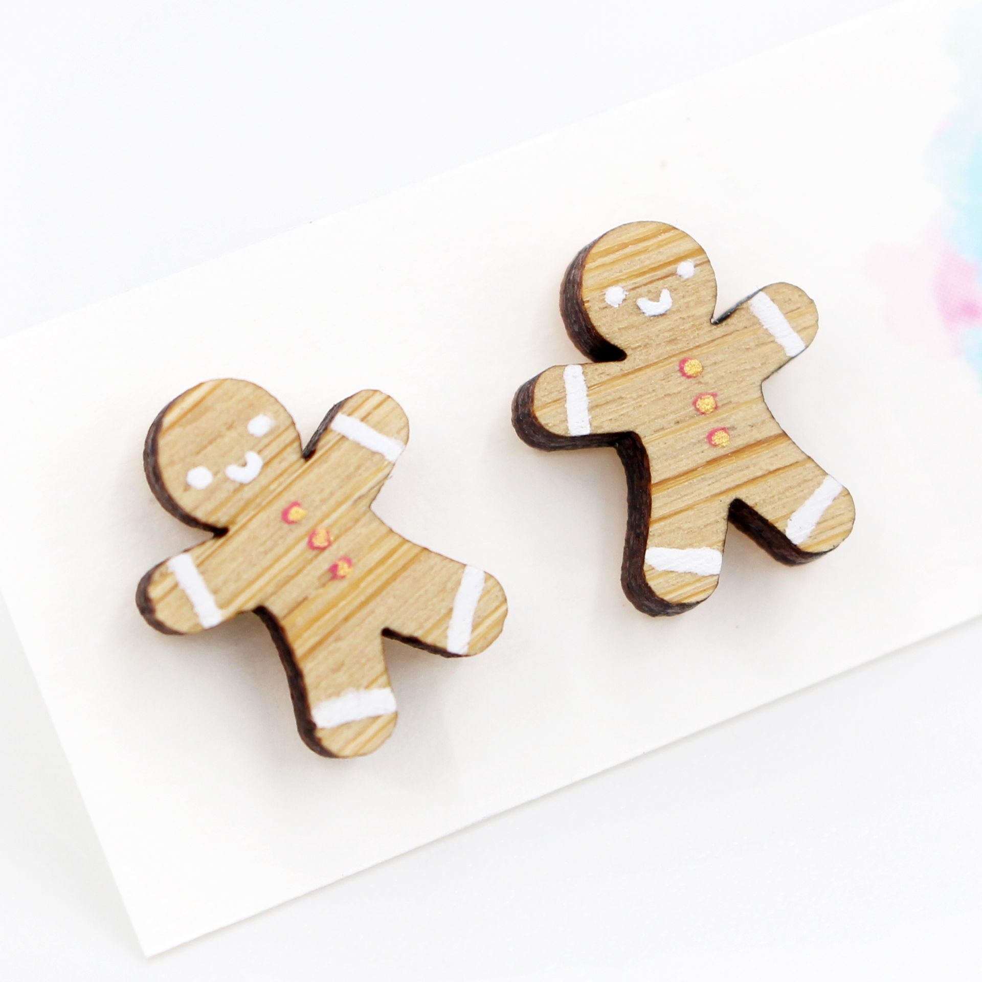 Gingerbread Man Earrings