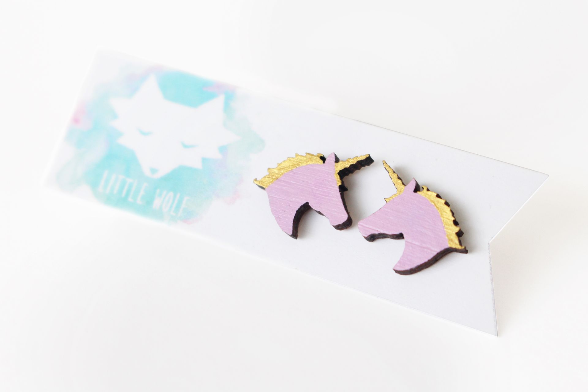 Unicorn Head Earrings