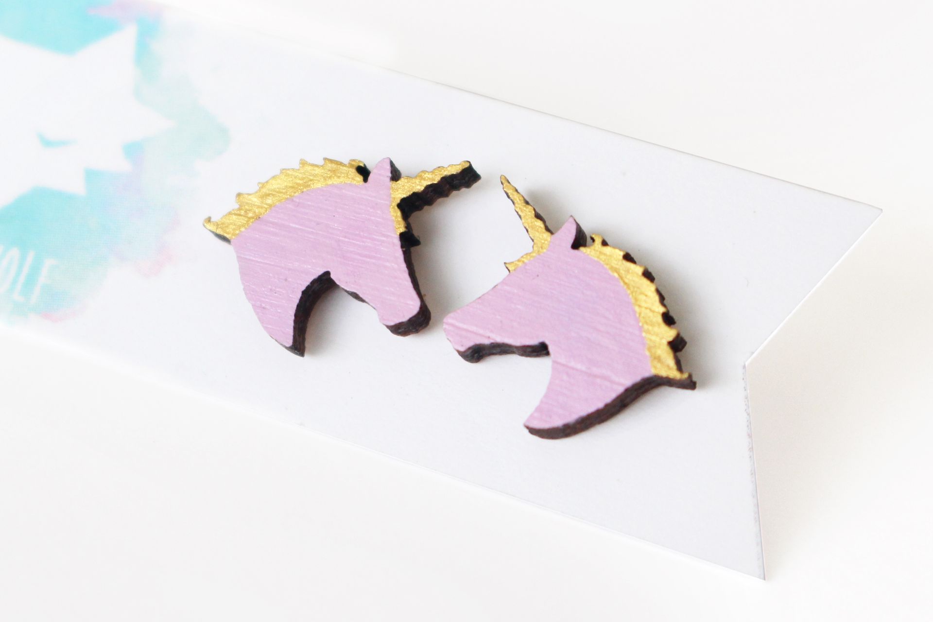 Unicorn Head Earrings