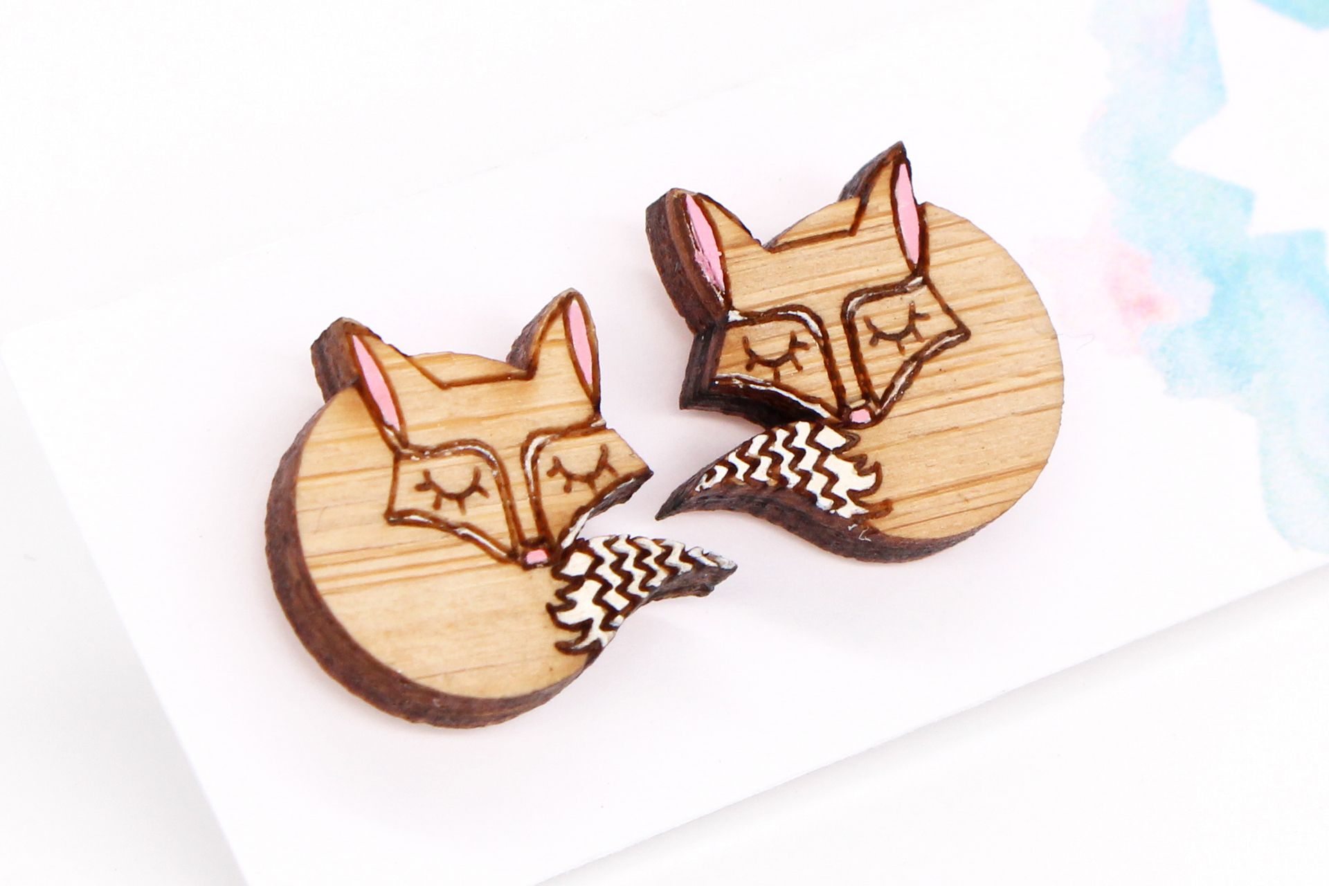 Sleeping Fox Earrings