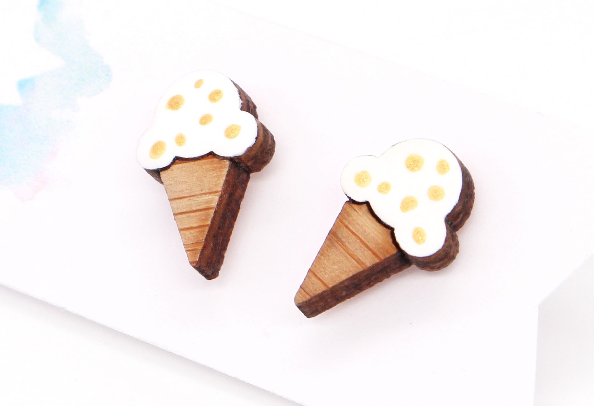 Hokey Pokey Ice Cream Earrings