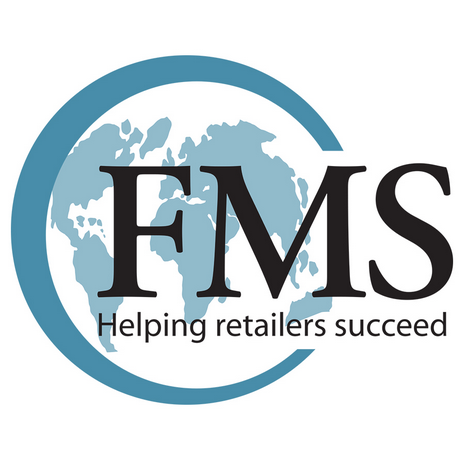 A logo for fms helping retailers succeed