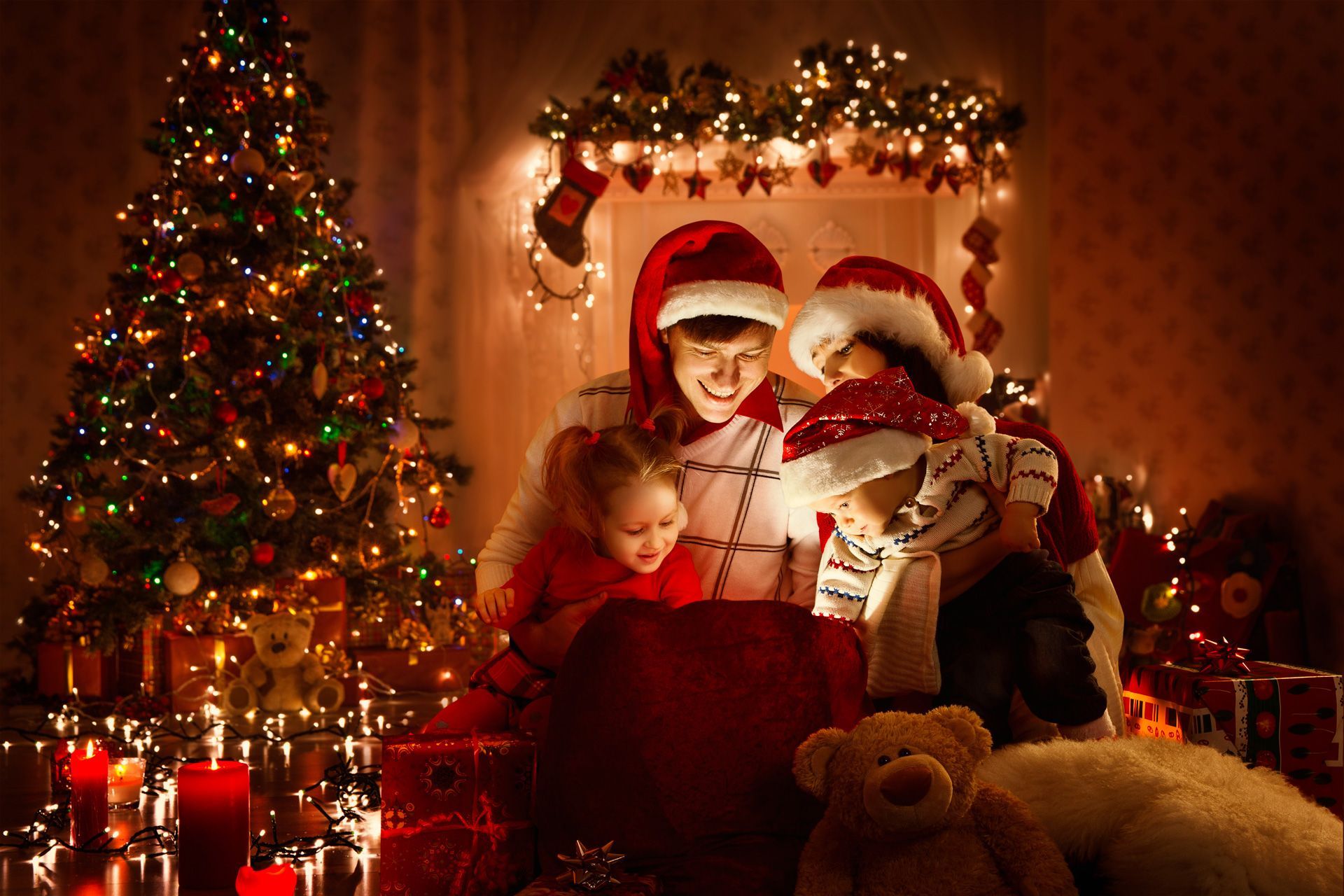 Family Opening Christmas Gift - Peoria, IL - McMahill & Sons Construction