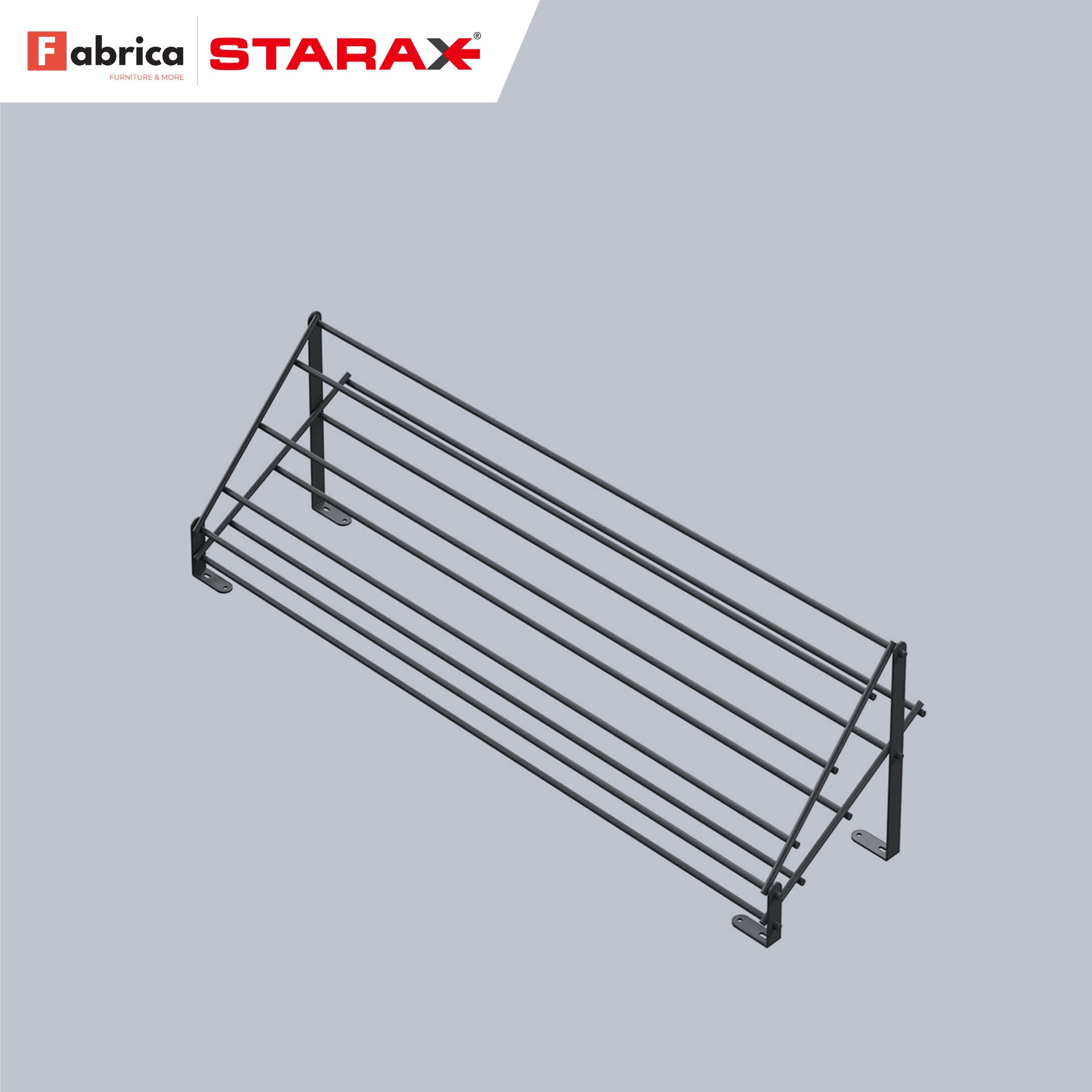 A 3d model of a starax shoe rack