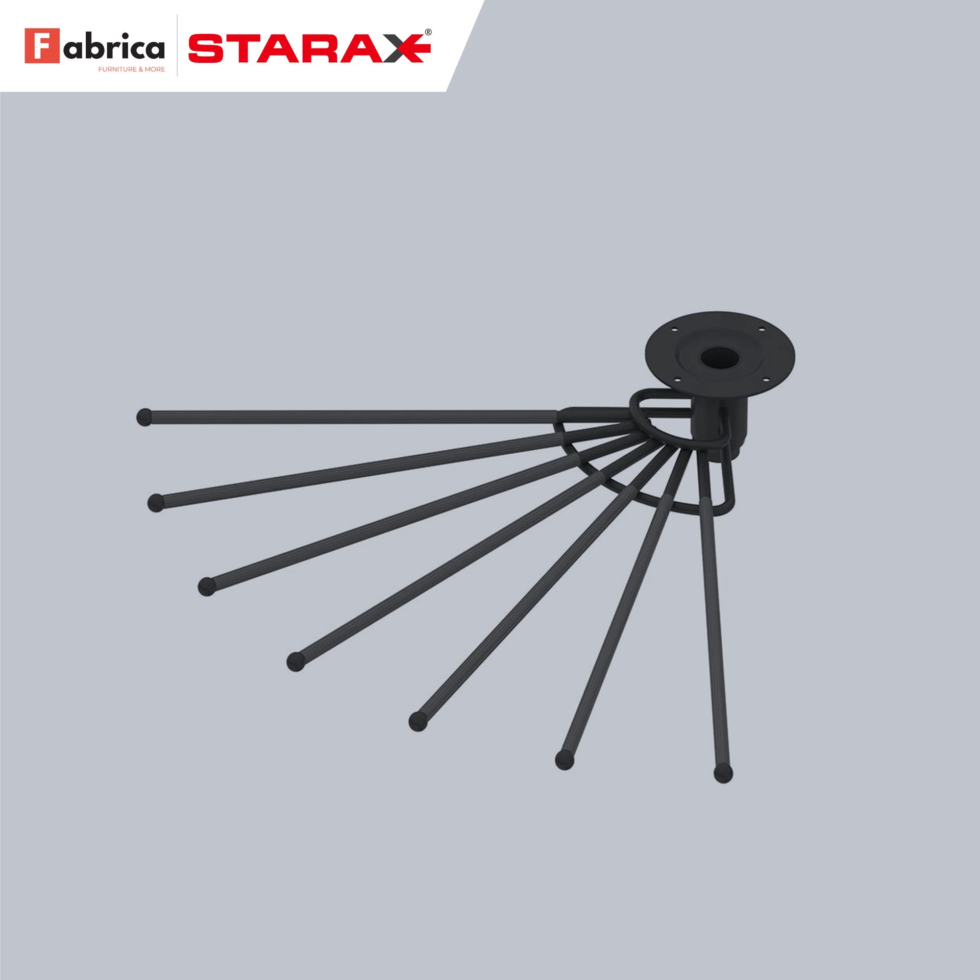 A drawing of a towel rack made by fabrica starax