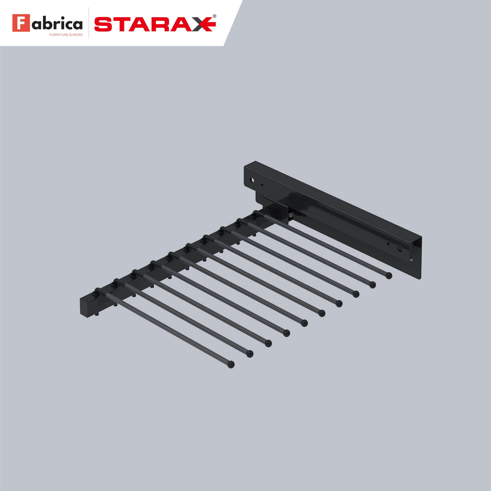 A picture of a fabrica starax pants rack