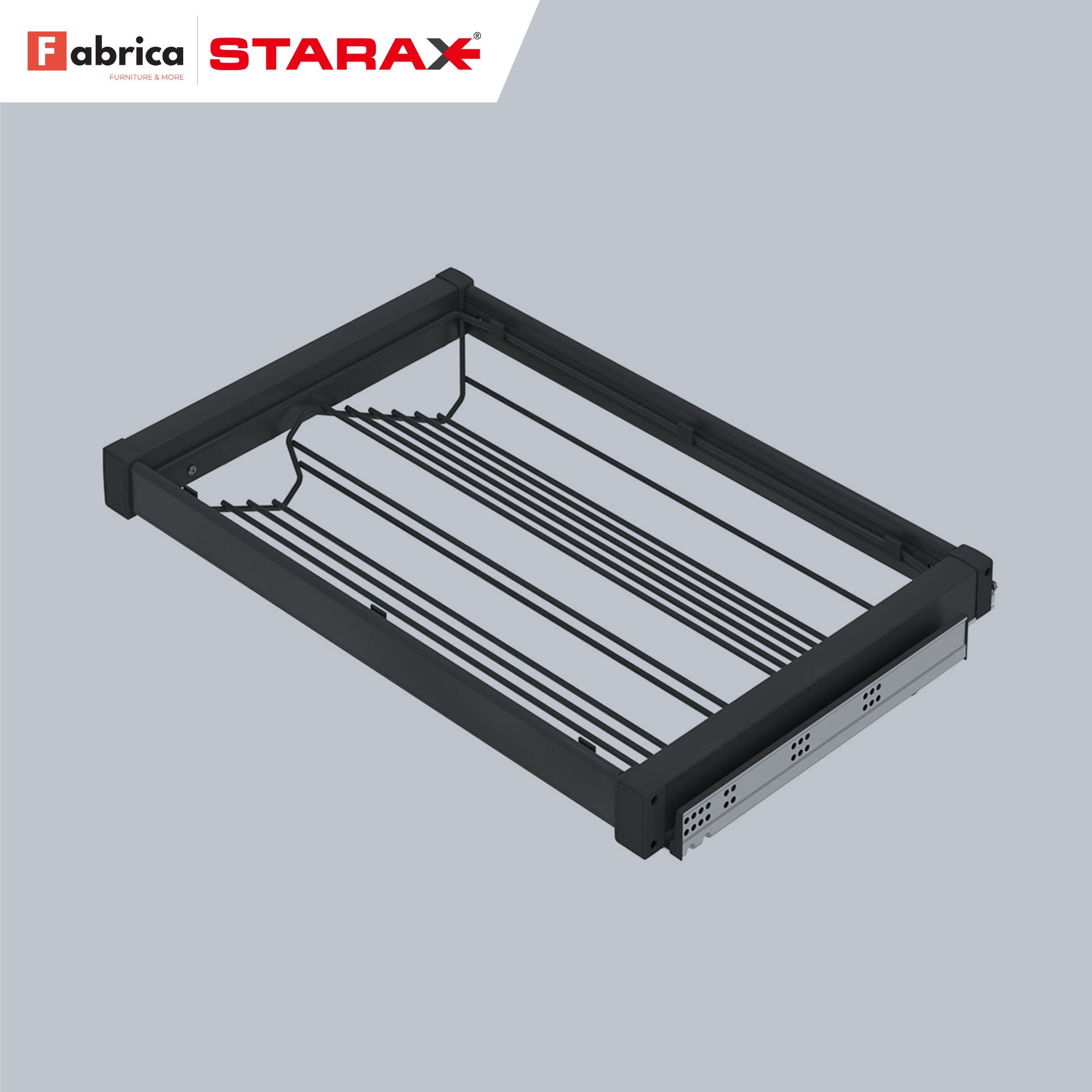 A picture of a starax shoe rack on a gray background