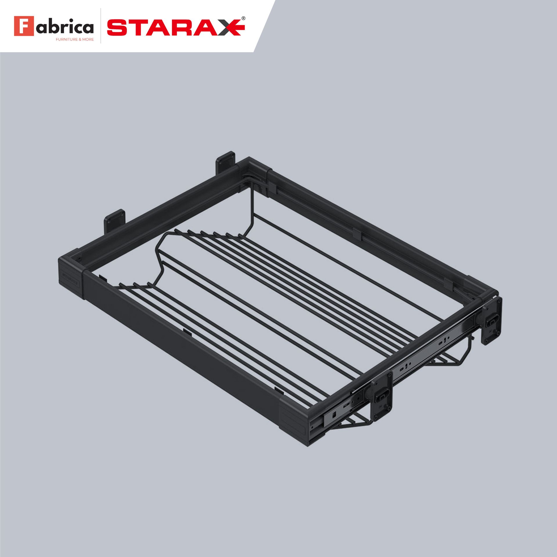 A picture of a starax shoe rack on a gray background