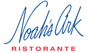 Noah's Ark Ristorante logo in blue script with red uppercase text below