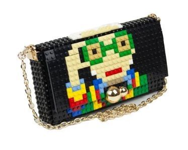 borse , bag and block, lego , fatti a mano , decoro IRIS APFEL
