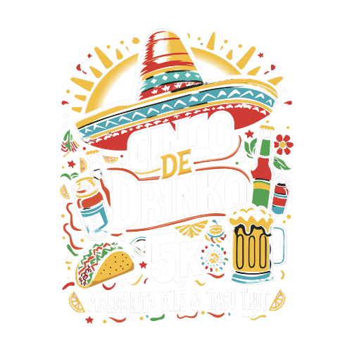 Cinco De Drinko 5K, Taco Trot, and Margarita Mile Logo