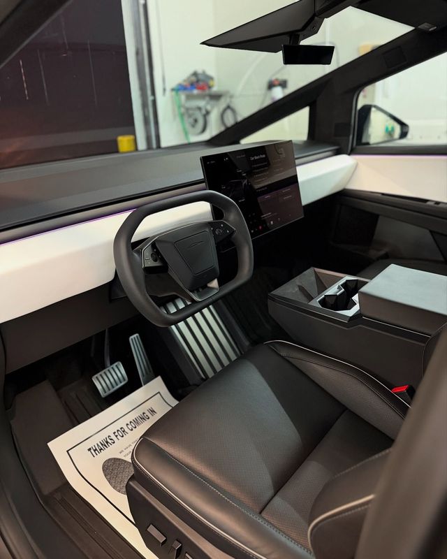 Clean car interior after a interior detail at A1 Auto Detailing