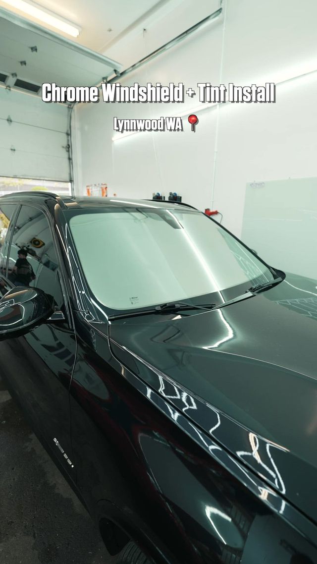 BMW — Chrome windshield tint (video)