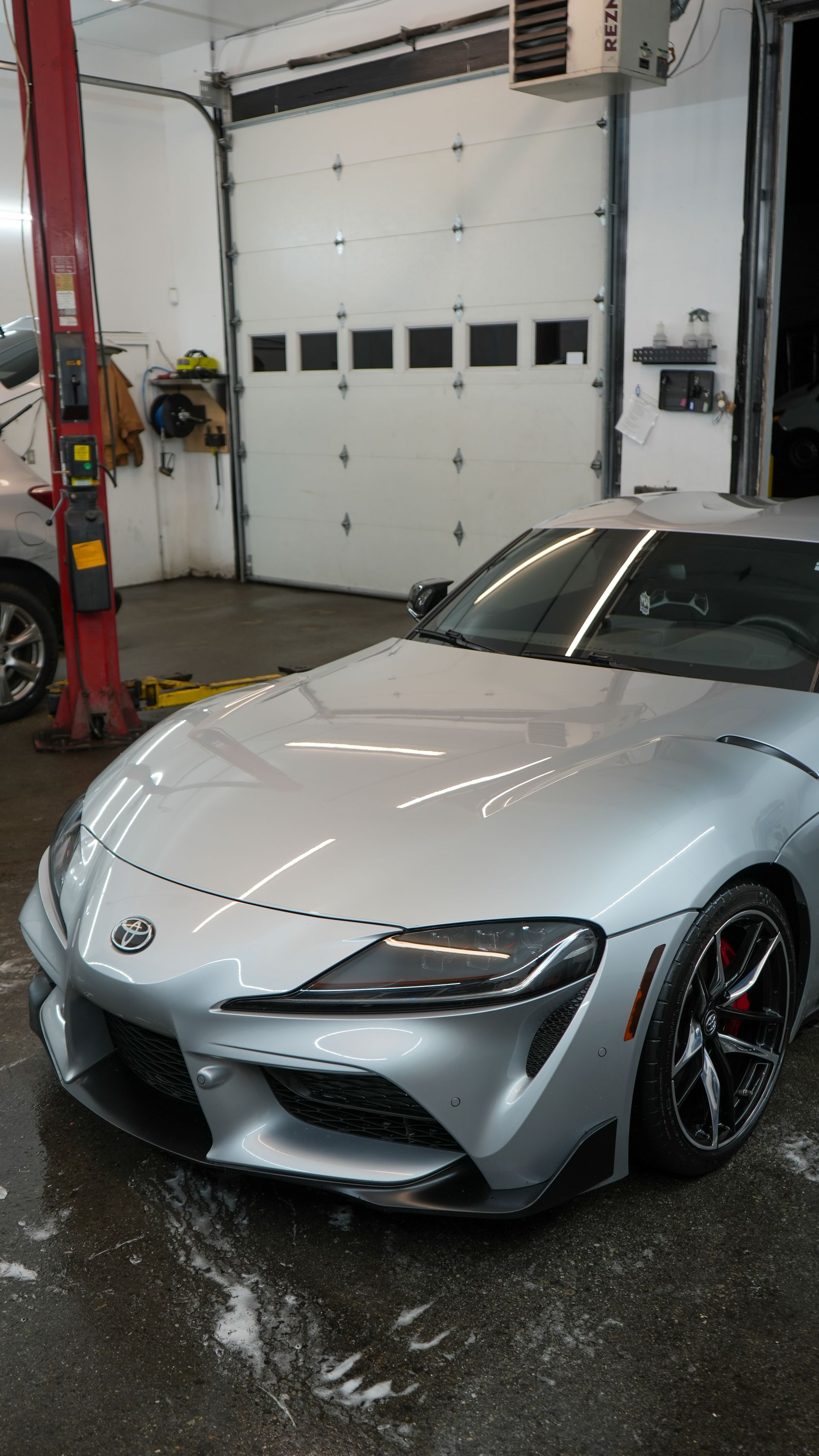 Toyota Supra front end detailed at A1 Auto Detailing