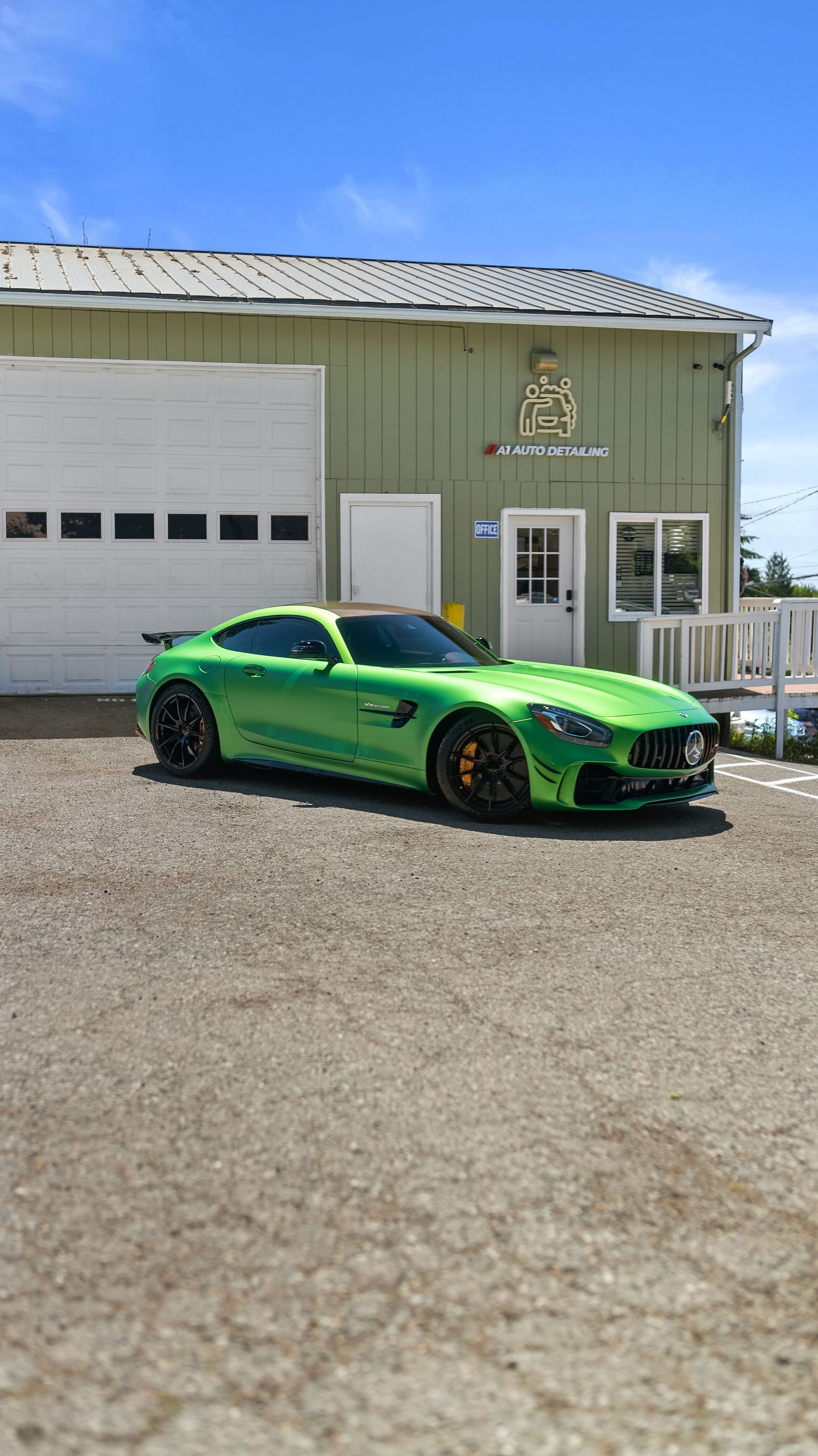 Wrapped car at A1 Auto Detailing in Lynnwood, WA