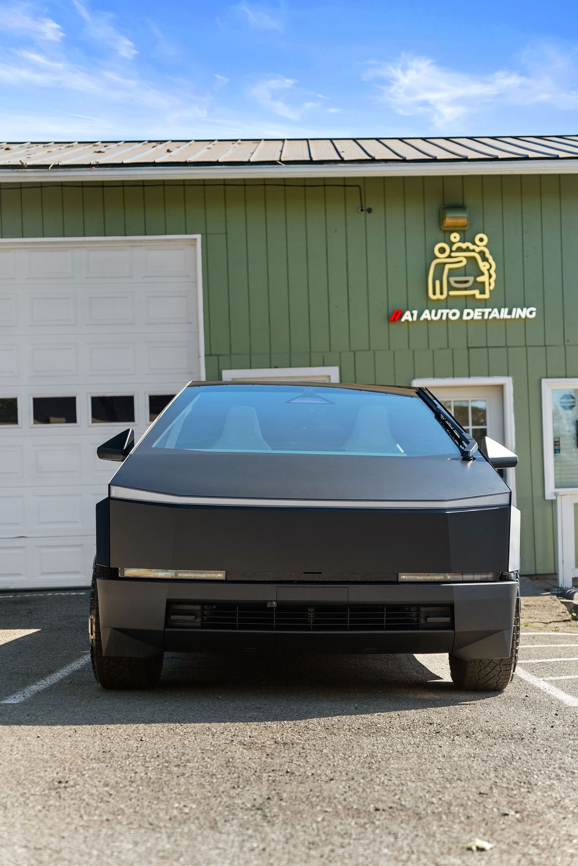 Paint protection film work at the A1 Auto Detailing shop