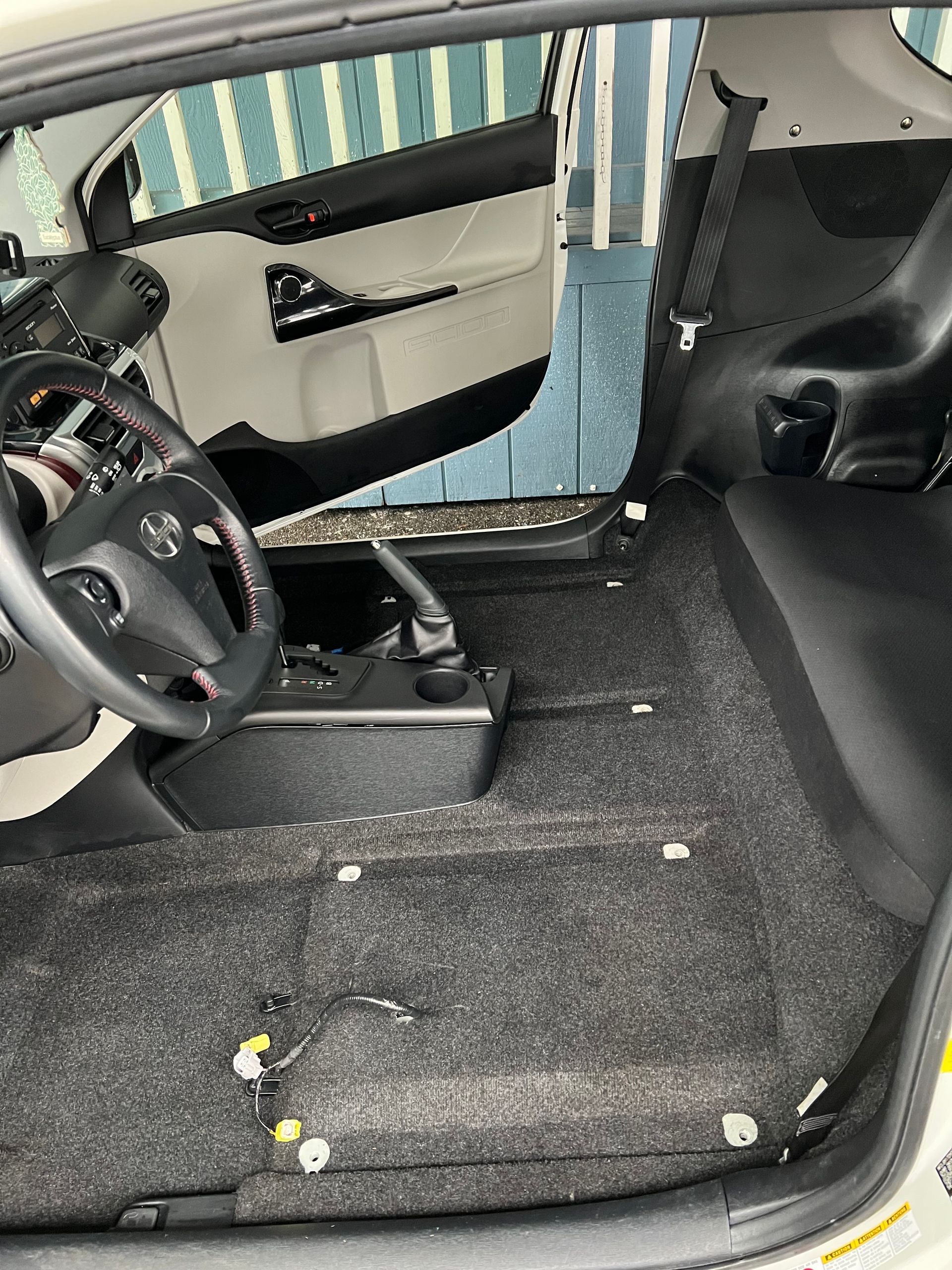 After: the same car interior deep cleaned, sanitized and completely mold-free