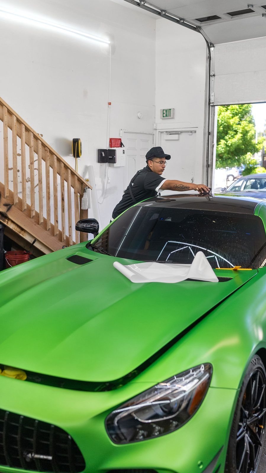 PPF installation in progress at A1 Auto Detailing