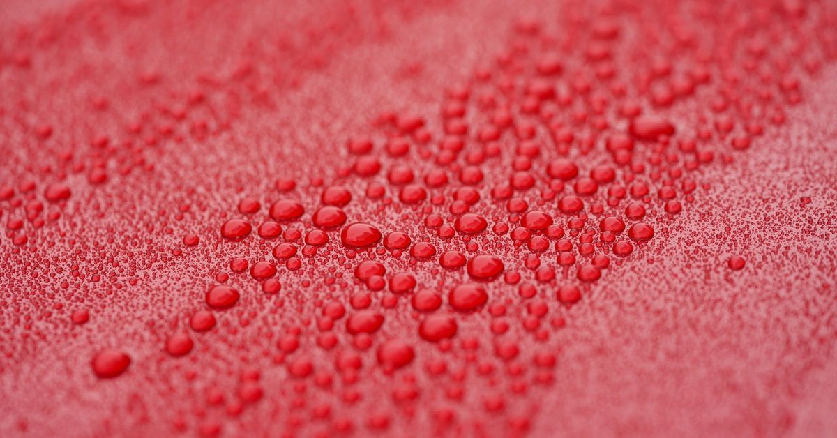 Ceramic coated car finish beading water after rain