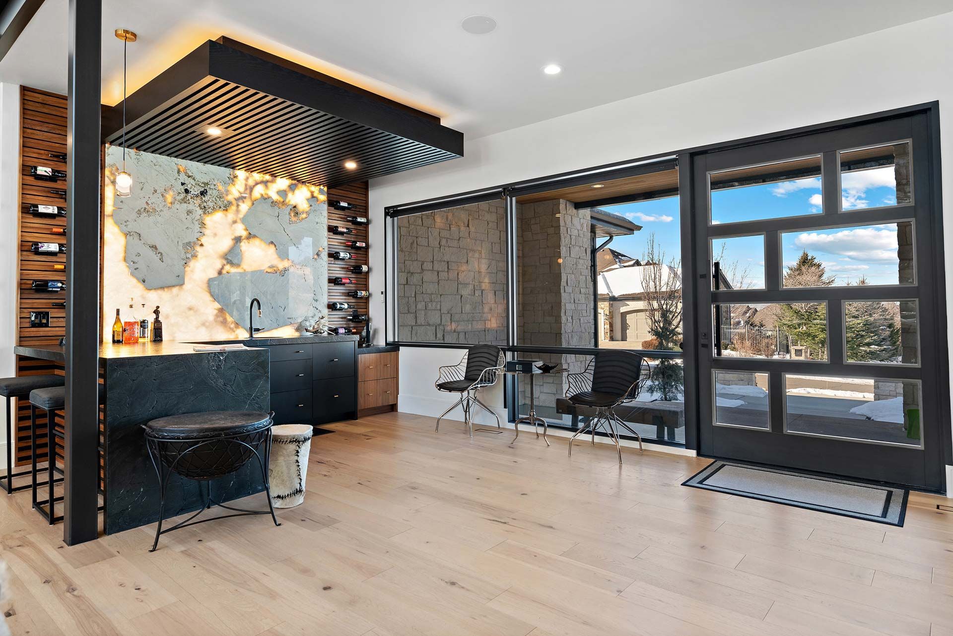 Living Room with a Large Windows